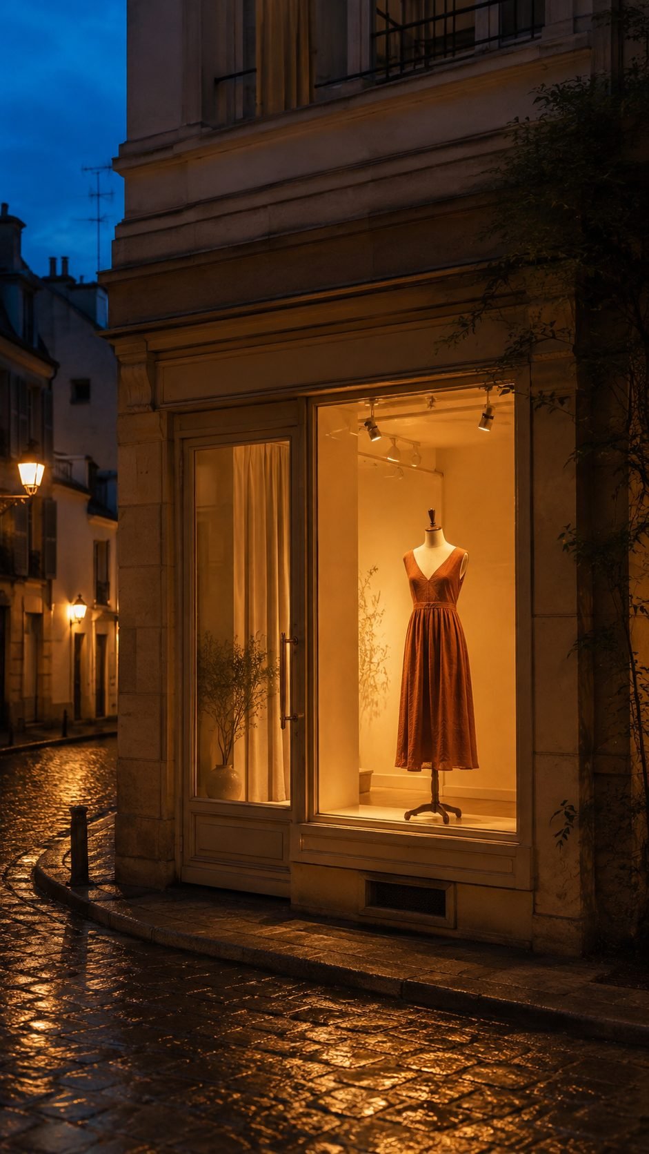 İstanbul'da bir butik vitrini